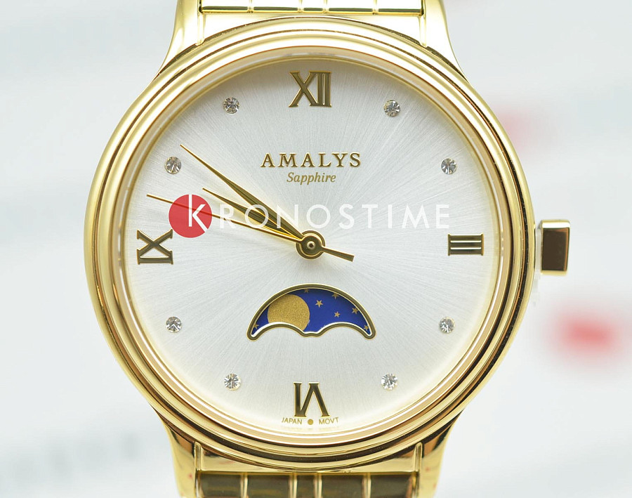 Часы Amalys Simone AMW-204 — сталь металл, Бельгия