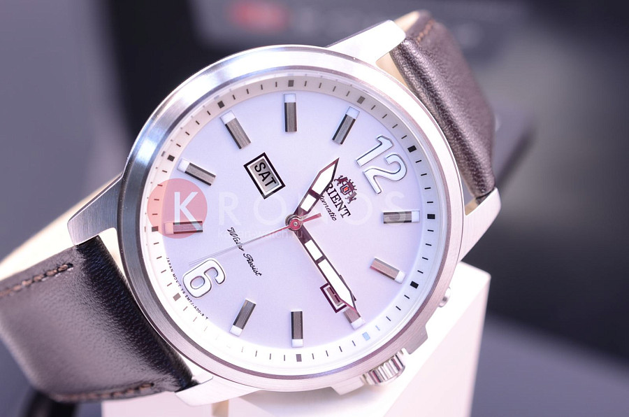 Часы Orient EM7J00AW (FEM7J00AW) — кожаный, мужские