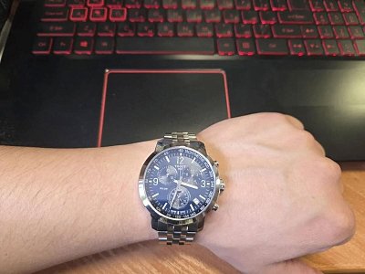 Фото покупателя: Швейцарские наручные часы Tissot PRC 200 Chronograph T114.417.11.047.00 с хронографом