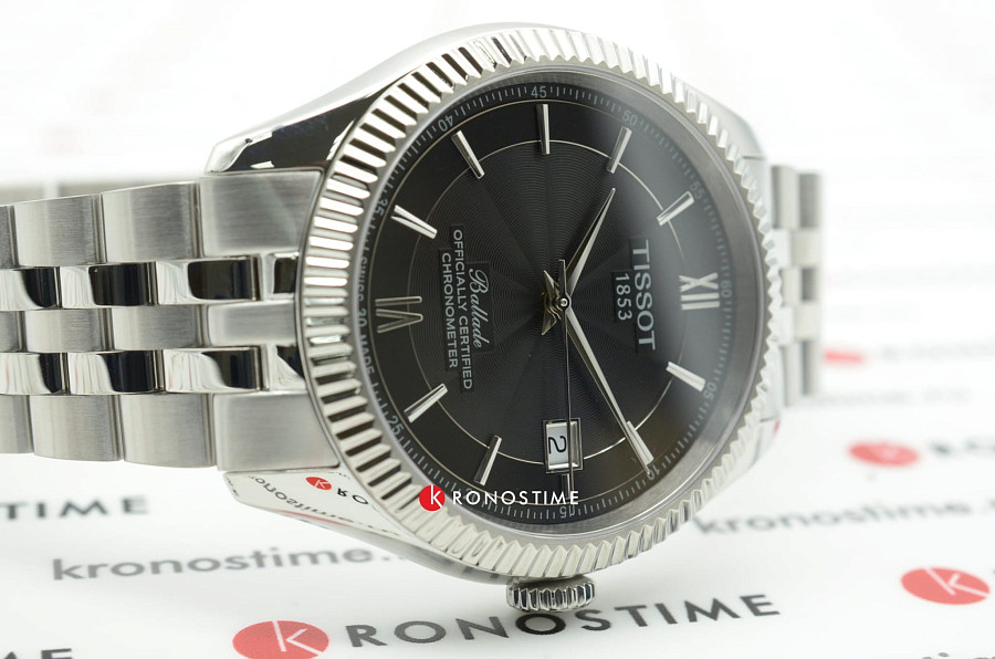 Часы Tissot Ballade Powermatic 80 Silicium T108.408.11.058.00 — мужские, нержавеющая сталь