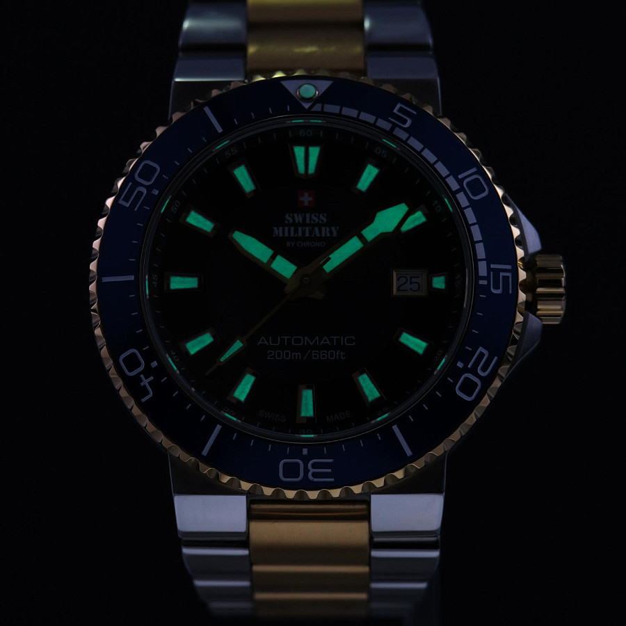 Часы Swiss Military by Chrono Automatic Dive SMA34086.08 — Швейцария, механические