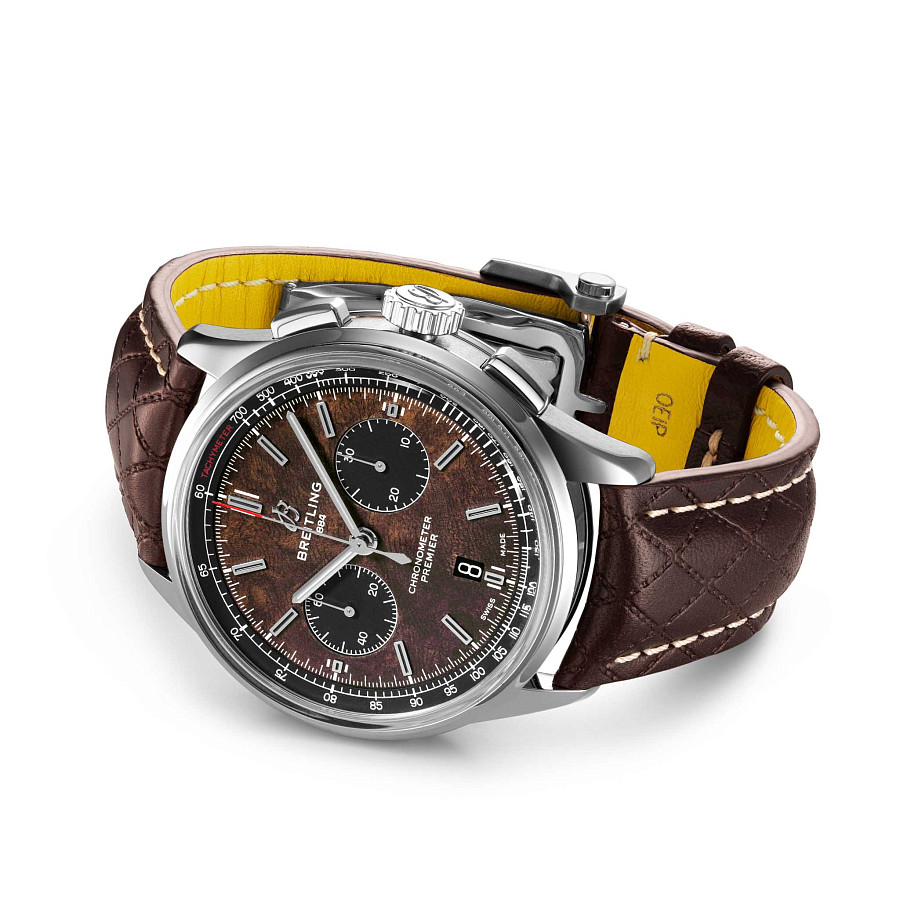 Часы Breitling Premier B01 Chronograph 42 Bentley Centenary Limited Edition AB01181A1Q1X1 — сталь металл, Швейцария