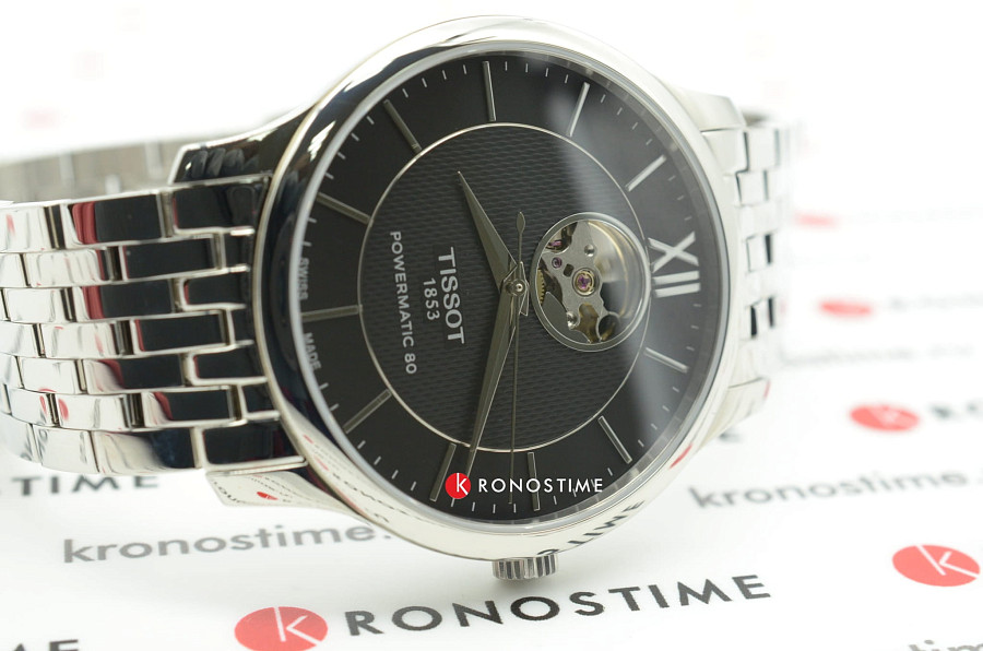 Часы Tissot Tradition Powermatic 80 Open Heart T063.907.11.058.00 — артикул T0639071105800