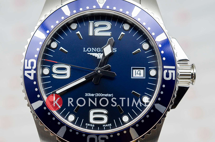 Часы Longines HydroConquest L3.740.4.96.6 — сталь металл, Швейцария