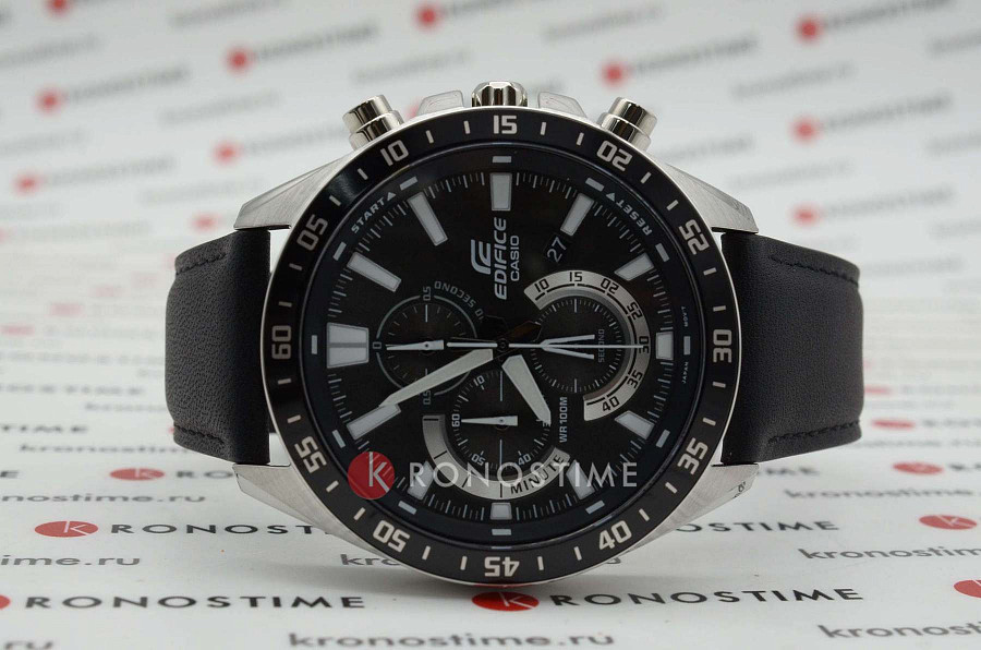 Часы Casio Edifice EFV-620L-1AVUDF (EFV-620L-1A) — черный, металл сталь