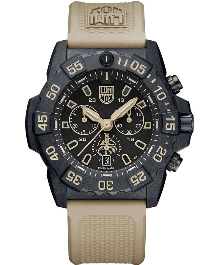 Часы Luminox Navy SEAL Foundation Chronograph XS.3590.NSF.SET — мужские, черный