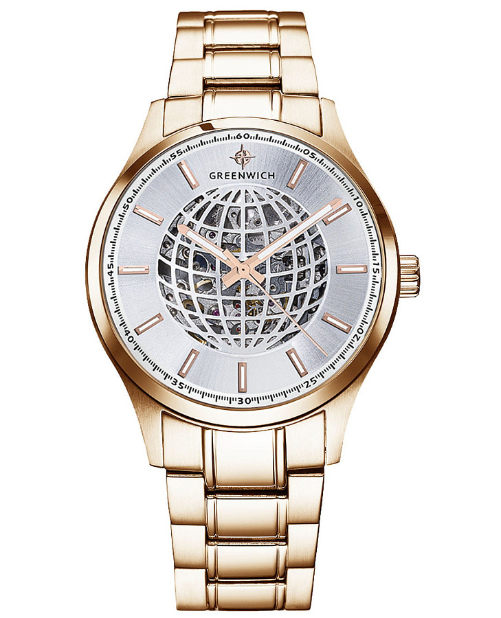 Часы Greenwich Globe GW 056.40.33 — мужские, белый