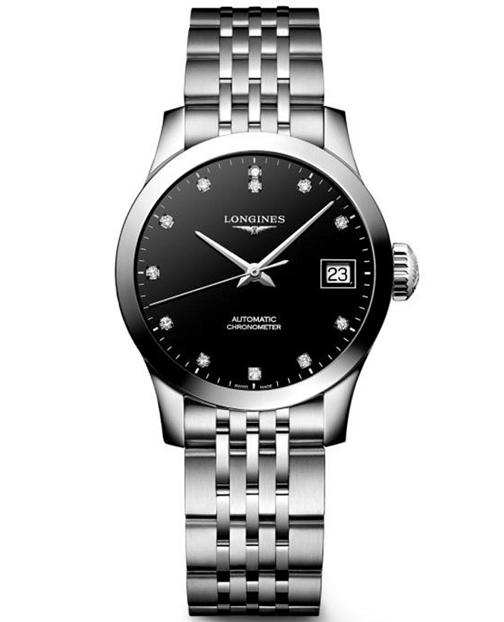Часы Longines Master L2.320.4.57.6 — женские, черный