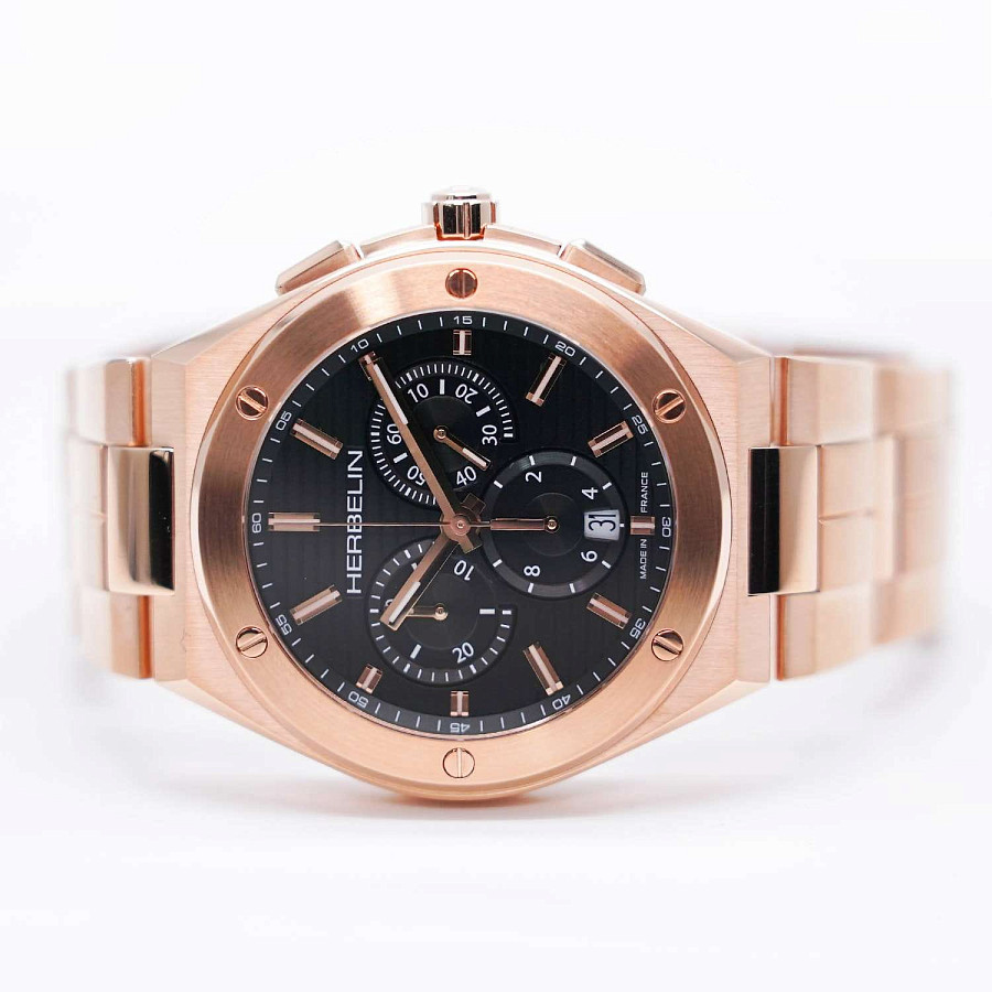 Часы Herbelin Cap Camarat 37645BPR14 — нержавеющая сталь с pvd-покрытием, мужские