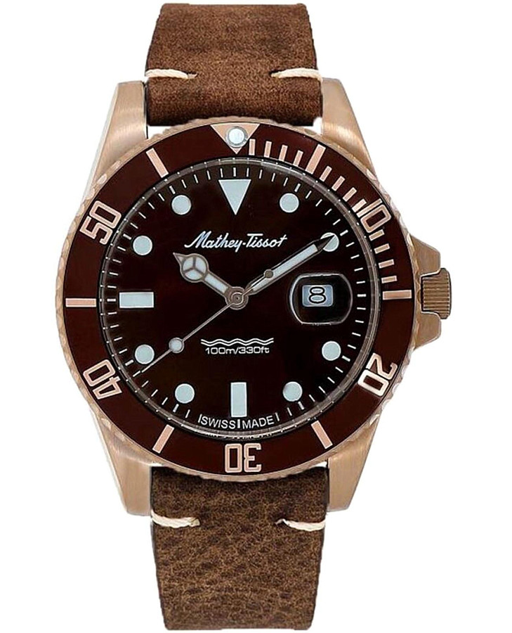 Часы Mathey-Tissot Mathy H901PLRM — мужские, коричневый