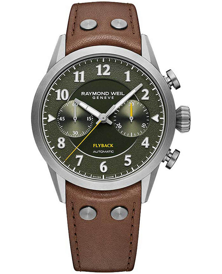 Часы Raymond Weil Freelancer 7783-TIC-05520 — мужские, зеленый