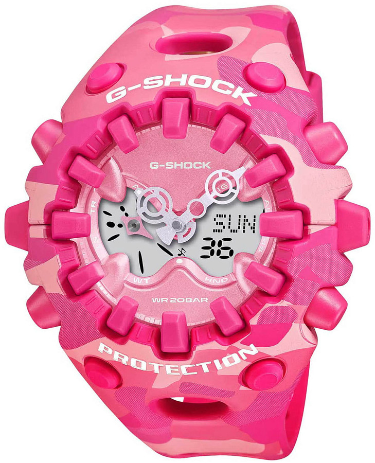 Часы Casio G-Shock GA-V01CMG-4A — мужские, розовый