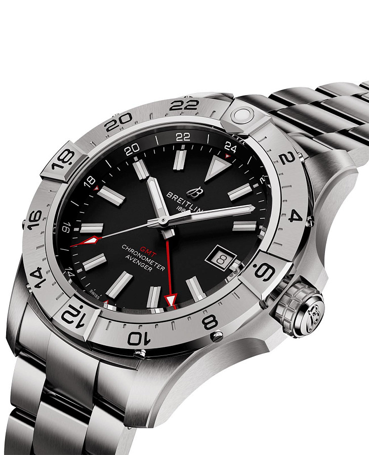 Часы Breitling Avenger Automatic GMT 44 A32320101B1A1 — механические, металл сталь
