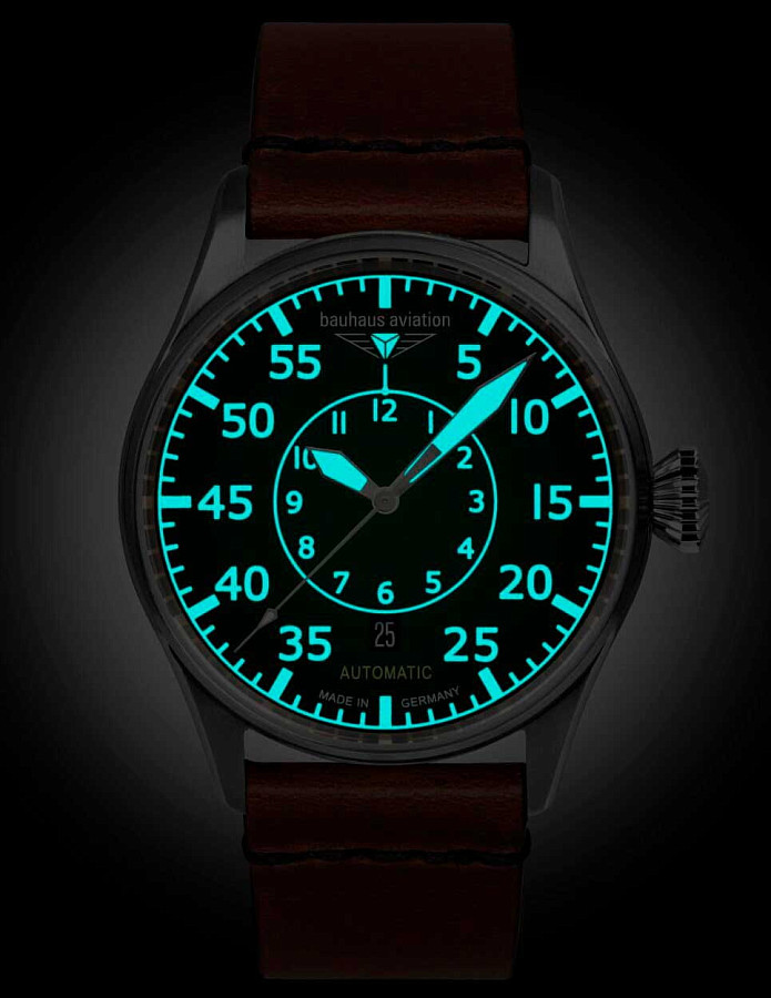 Часы Bauhaus Aviation Navigator 27564 — механические, металл сталь