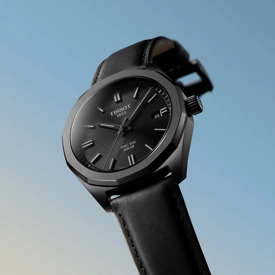 Часы Tissot PRC 100 Solar Quartz 39mm T151.422.36.051.00 — кварцевые, сталь металл