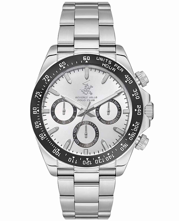 Часы Beverly Hills Polo Club Quartz BP3608X.330 — мужские, серебристый