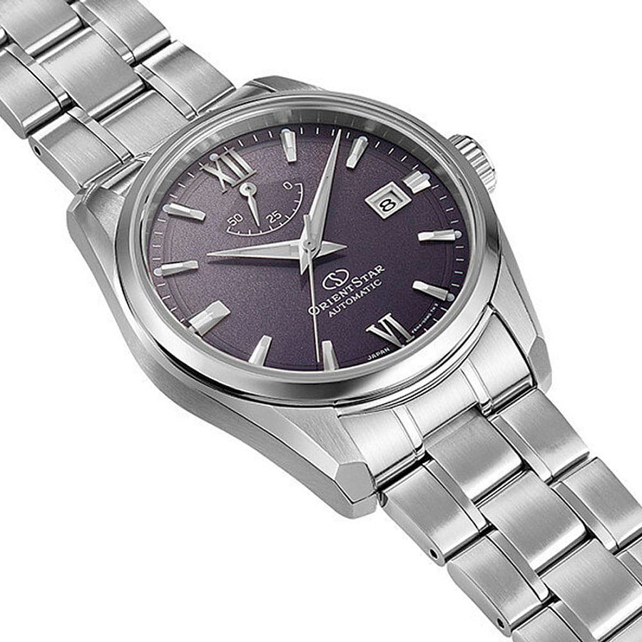 Часы Orient Star RE-AU0112V (RK-AU0112V) — фиолетовый, металл сталь