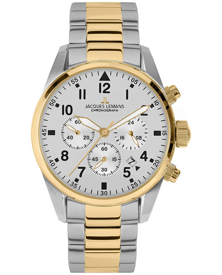 Часы Jacques Lemans Sport 42-2G — мужские, белый