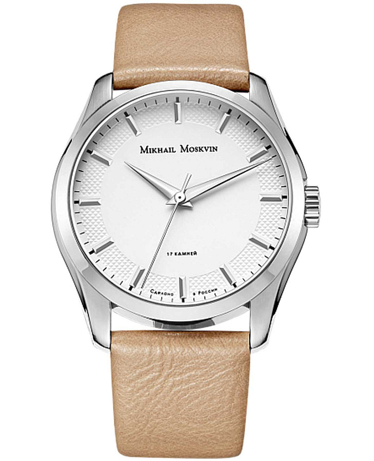 Часы Михаил Москвин Classic 1293B1L1 — мужские, белый