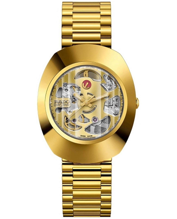 Часы Rado DiaStar Original Skeleton R12064253 — мужские, золотой