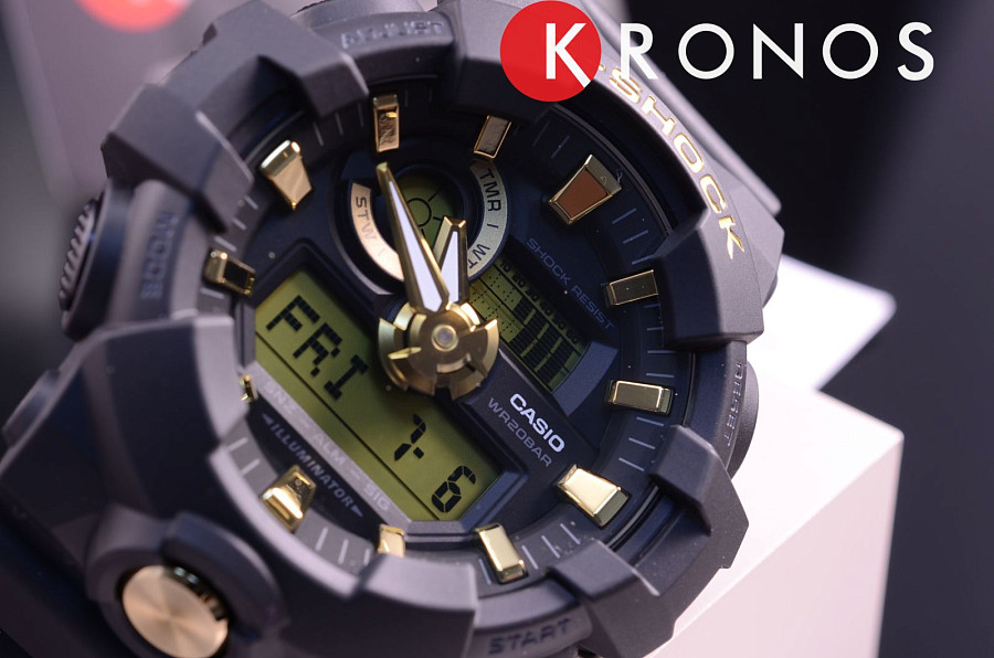 Часы Casio G-Shock GA-710B-1A9 — электронные, пластик