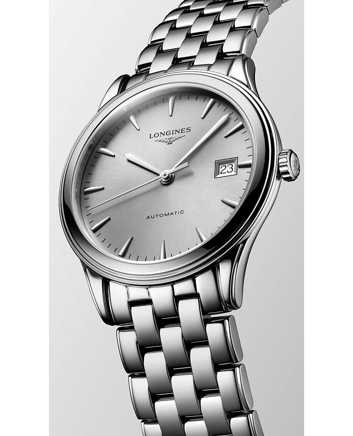 Часы Longines Flagship L4.974.4.72.6 — механические, металл сталь