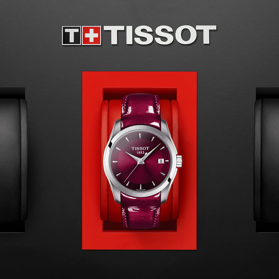 Часы Tissot Couturier Lady T035.210.16.371.01 — кожаный, женские