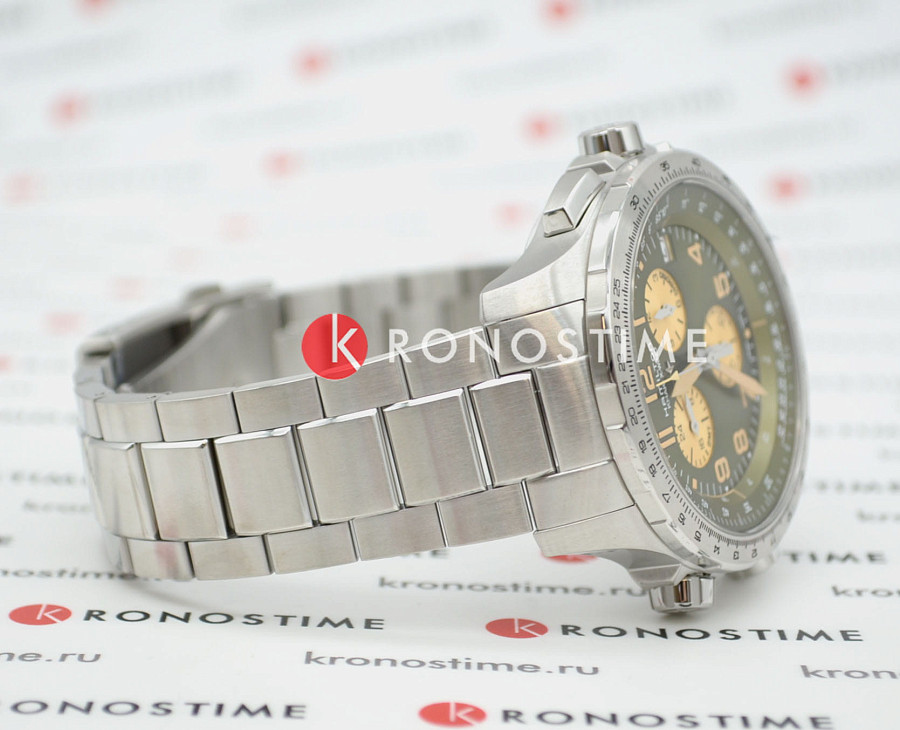 Часы Hamilton Khaki X-Wind GMT Chrono Quartz H77932160 — мужские, нержавеющая сталь