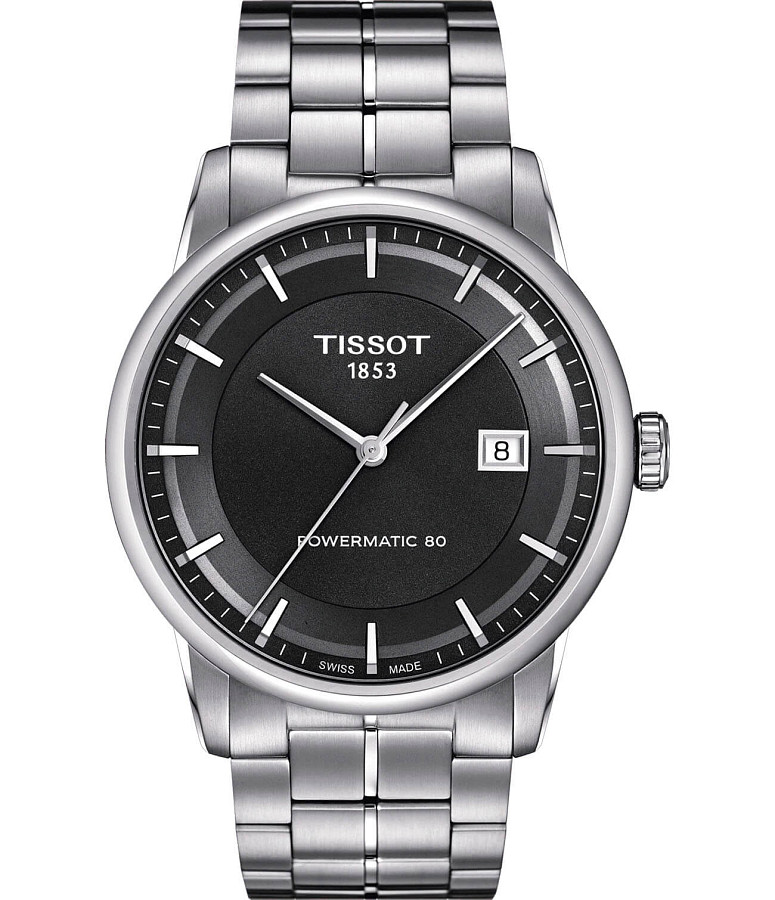 Часы Tissot Luxury Powermatic 80 T086.407.11.061.00 — мужские, серый