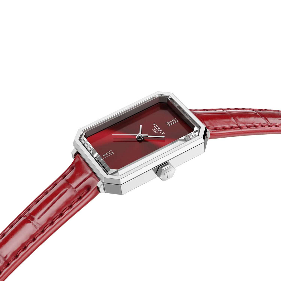 Часы Tissot SRV 30mm T160.110.16.423.00 — красный, сталь