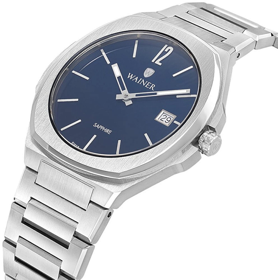 Часы Wainer WA.10240-B — кварцевые, металл сталь