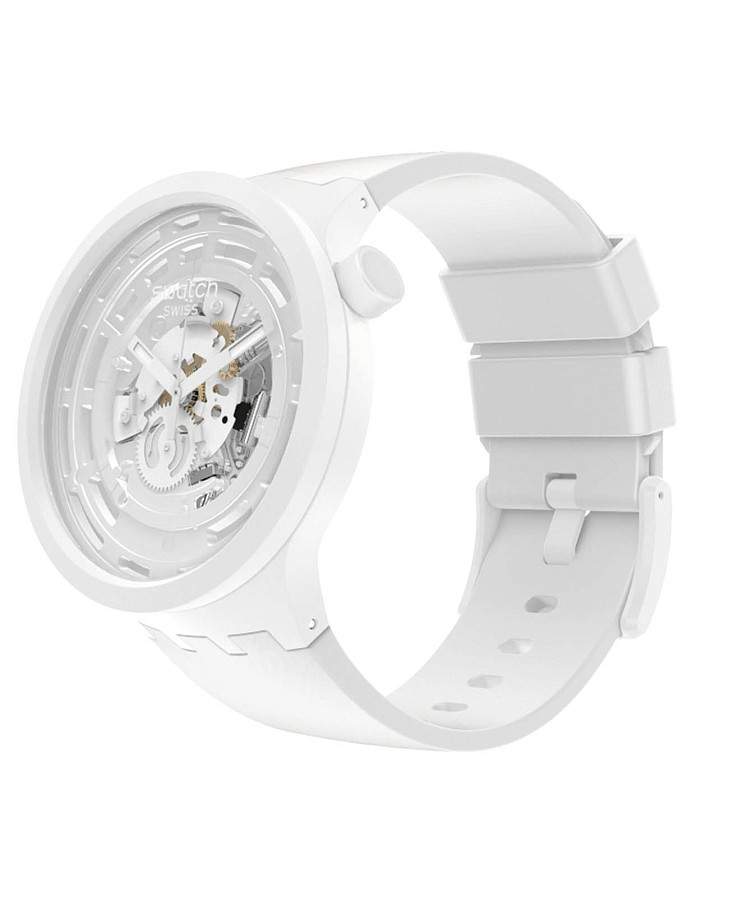 Часы Swatch Big Bold Bioceramic Lacquered SB03W100 — мужские, силикон