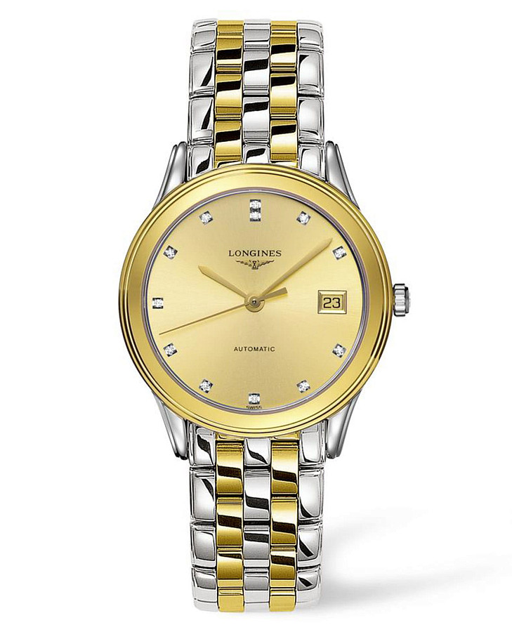 Часы Longines Flagship L4.774.3.37.7 — мужские, золотой