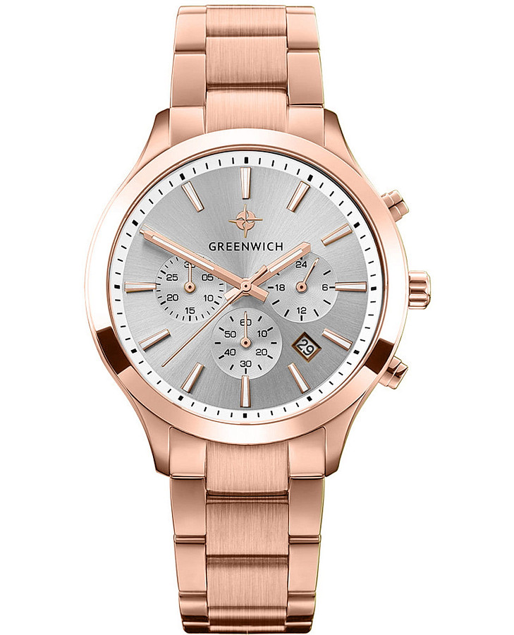 Часы Greenwich Skipper GW 043.40.33 — мужские, серебристый