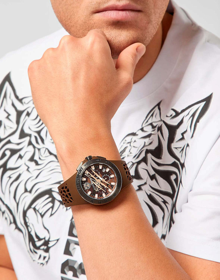 Часы Plein Sport Thunderstorn Chrono PSABA0423 — кварцевые, металл сталь