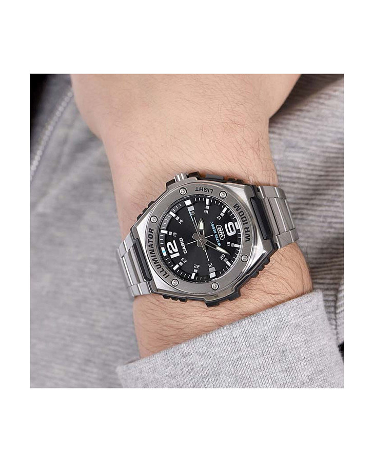 Часы Casio Collection MWA-100HD-1A — кварцевые, сталь пластик