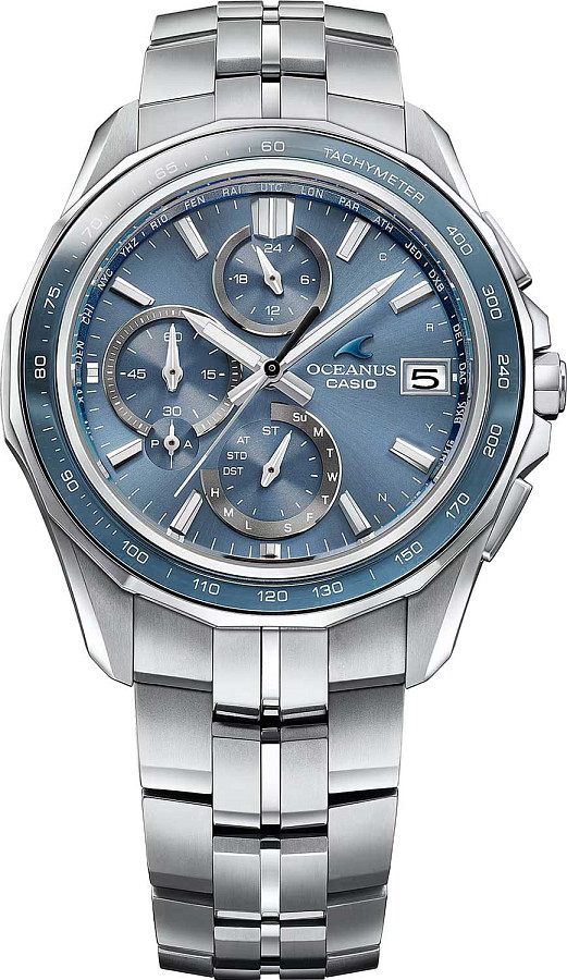 Часы Casio Oceanus OCW-S7000E-2A — кварцевые, титан