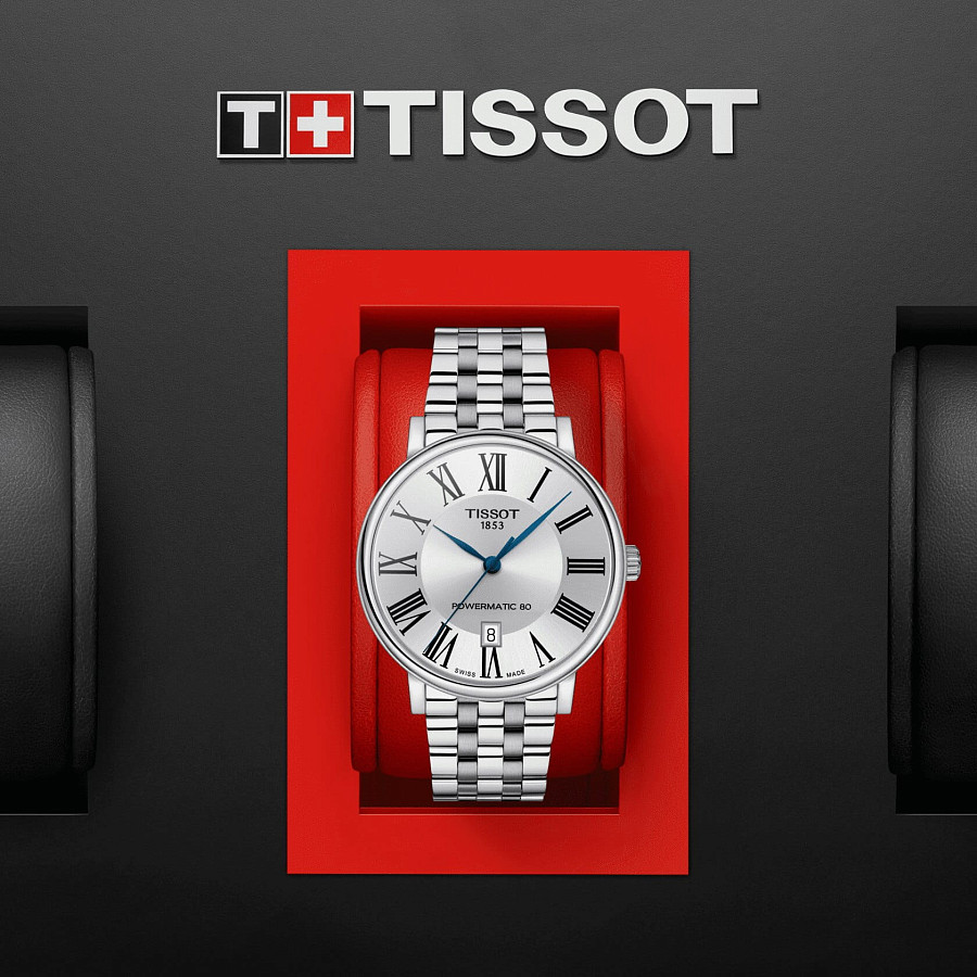 Часы Tissot Carson Premium Powermatic 80 T122.407.11.033.00 — сталь металл, нержавеющая сталь