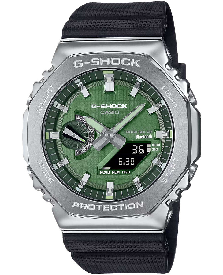 Часы Casio G-Shock GBM-2100A-1A3 — мужские, зеленый
