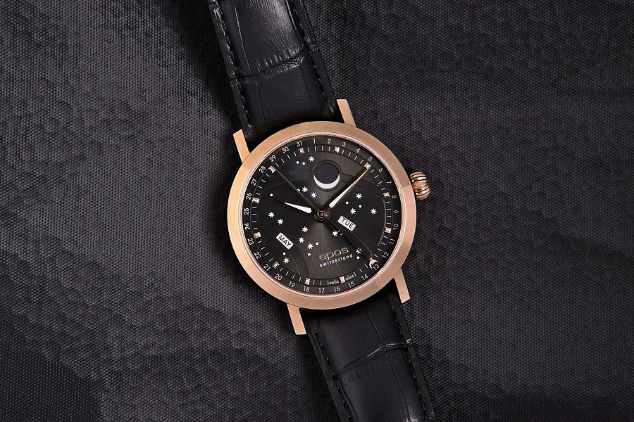 Часы Epos Big Moon 3440.322.24.14.25 — кожаный, мужские
