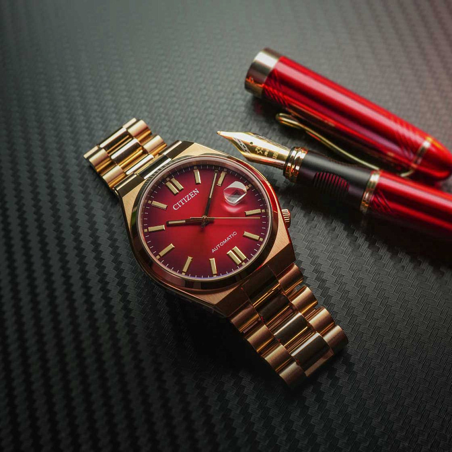 Часы Citizen Tsuyosa NJ0153-82X — красный, механические