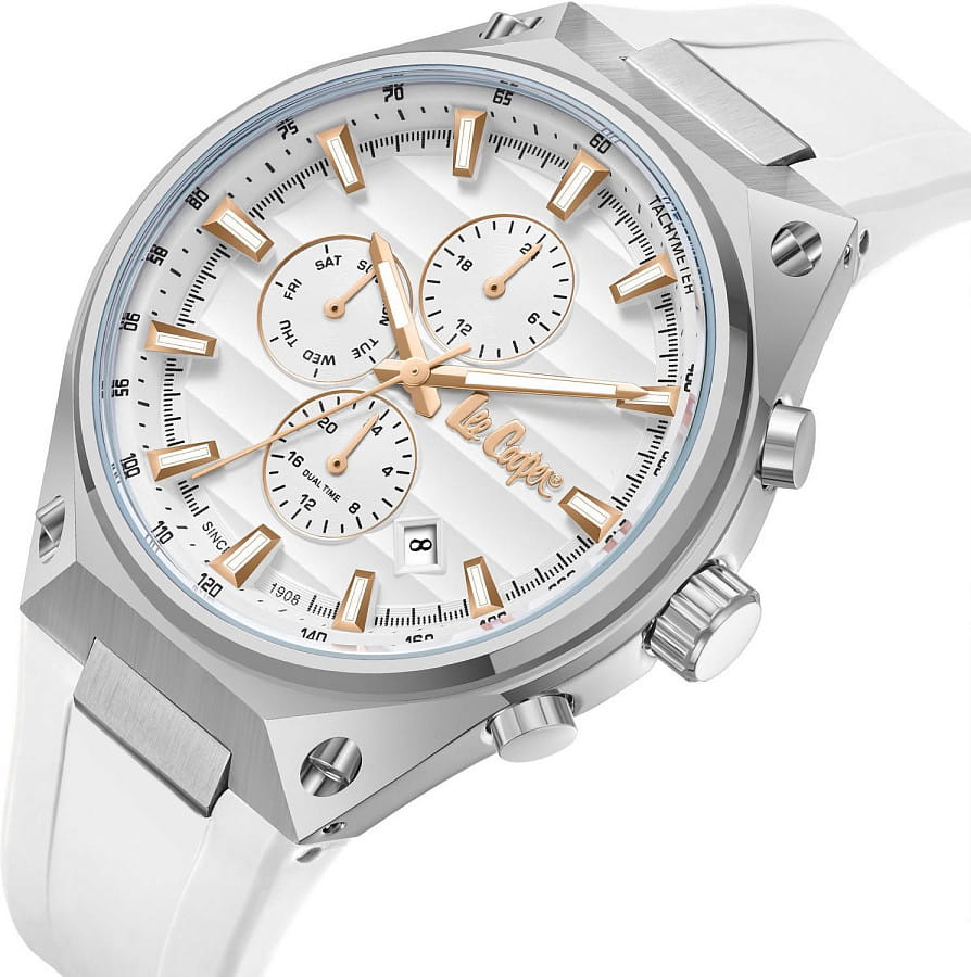 Часы Lee Cooper LC08063.333 — кварцевые, металл суперметалл