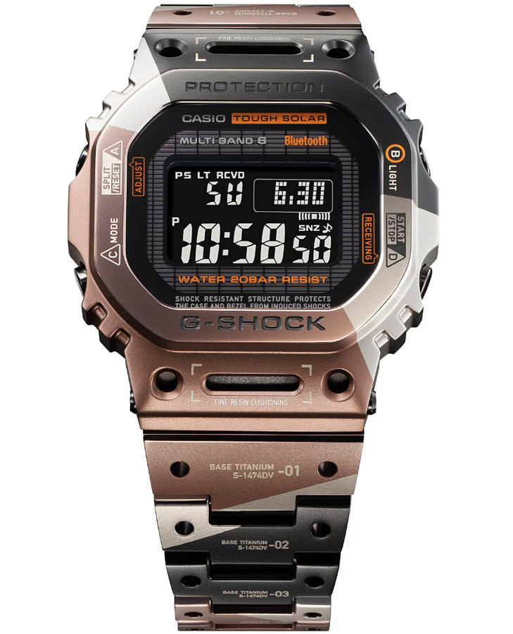 Часы Casio G-Shock GMW-B5000TVB-1DR — титановый, мужские