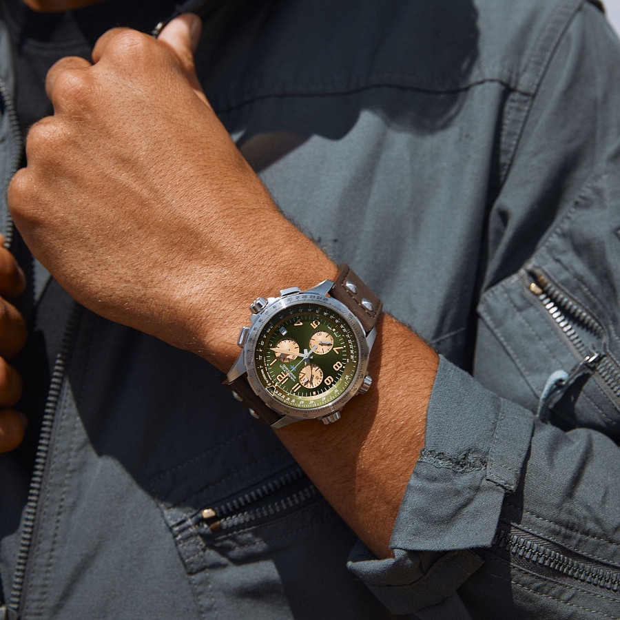 Часы Hamilton Khaki X-Wind GMT Chrono Quartz H77932560 — кварцевые, Швейцария, мужские