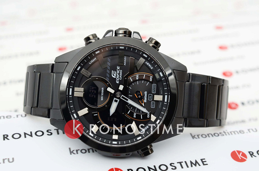 Часы Casio Edifice ECB-30DC-1ADF (ECB-30DC-1A) — сталь с ip покрытием, мужские