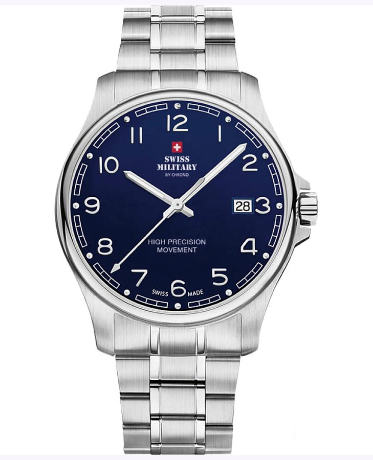 Часы Swiss Military by Chrono Сверхточные SM30200.18 — мужские, синий