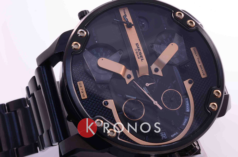 Часы Diesel Mr. Daddy 2.0 DZ7312 — сталь металл, Италия