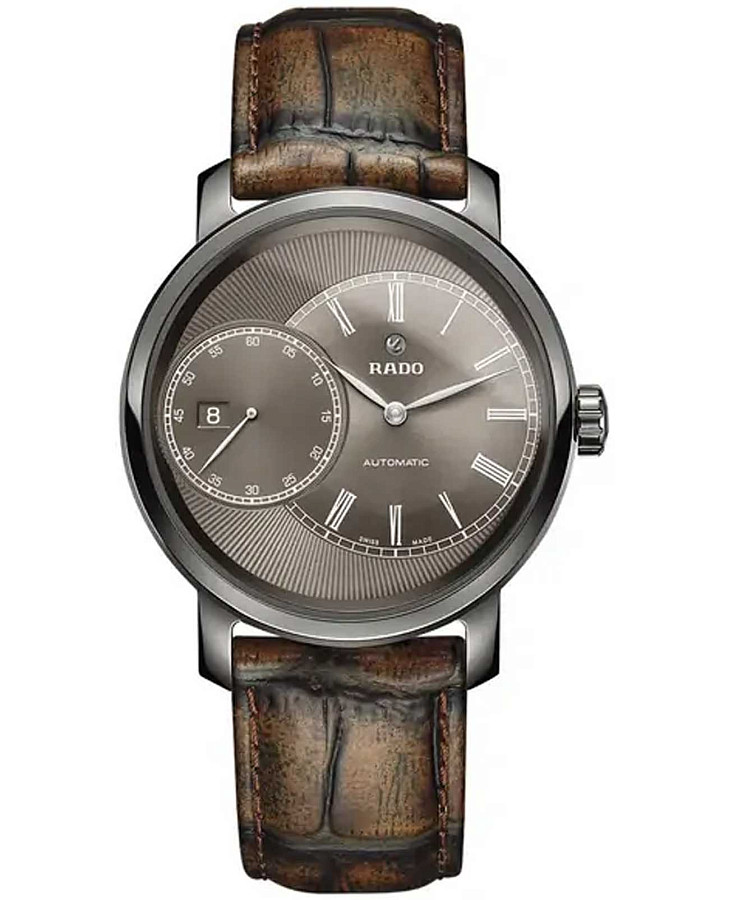 Часы Rado Diamaster Automati Grande Seconde R14129316 — мужские, коричневый