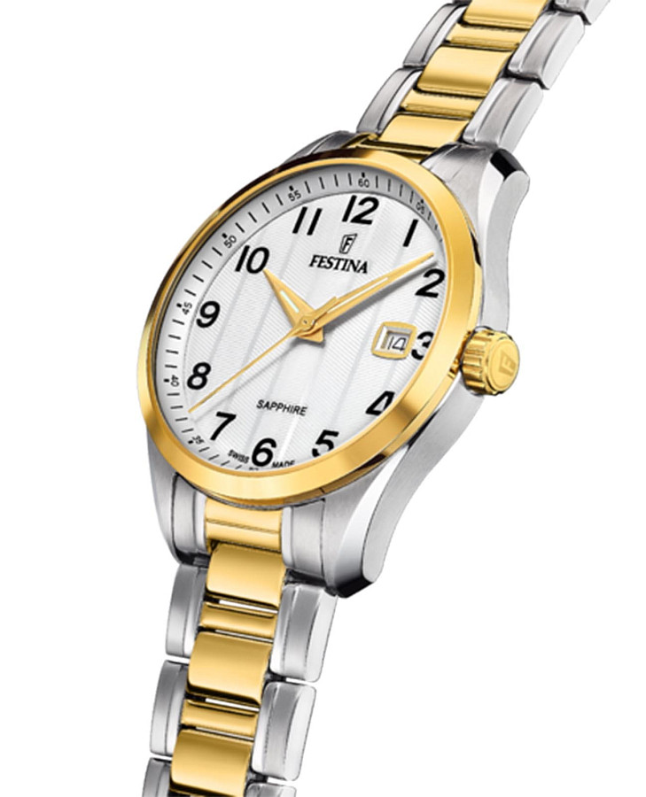 Часы Festina Classics F20027/1 — белый, металл сталь
