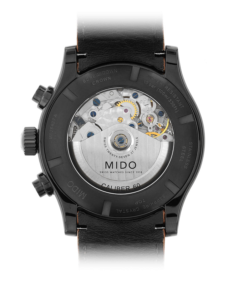 Часы Mido Multifort Chronograph Adventure M025.627.36.061.10 — механические, сталь металл